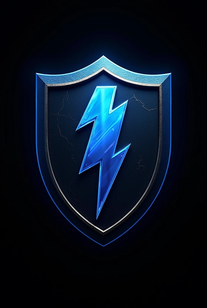 Generate a shield for a micro soccer shirt that is black with blue and has a blue and black thunder and this one with more things inside the shield in the middle that is shaped like a shield and above it has the word Rompe Mayas
