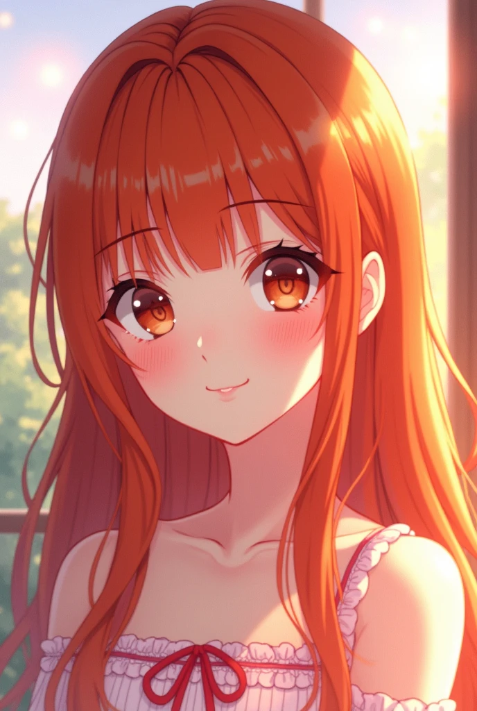 Redhead anime girl