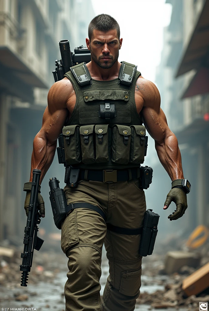 You can make a video game character similar to hunk from resident evil 2 or similar to the characters from resident evil operation racoon city
