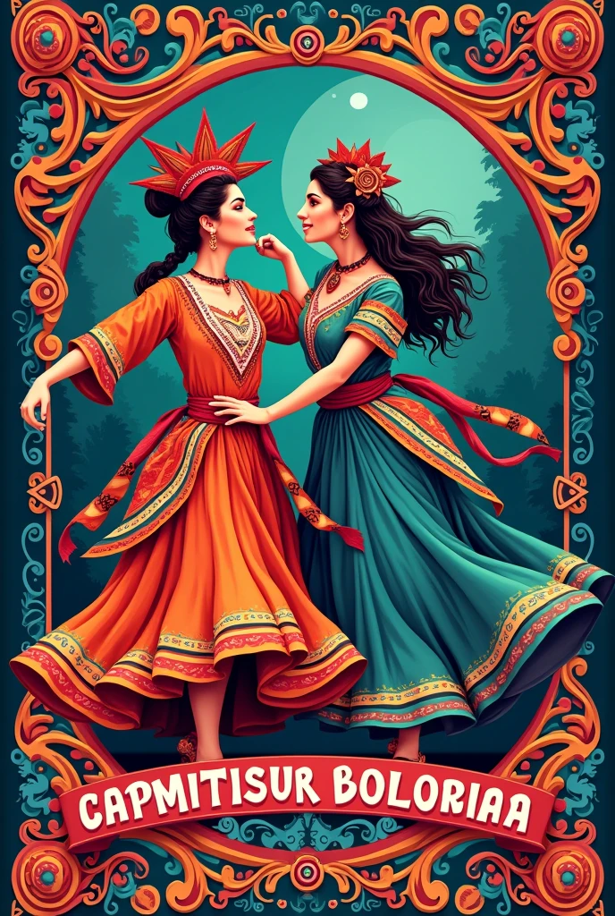 Flyer for event titled Caporales versus Tinkus