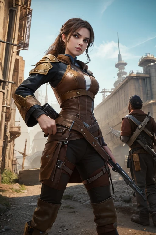 Beautiful Princess of the Industrial Kingdom,Adventurer,Pointing a weapon,Overbearing,They are hostile towards me.