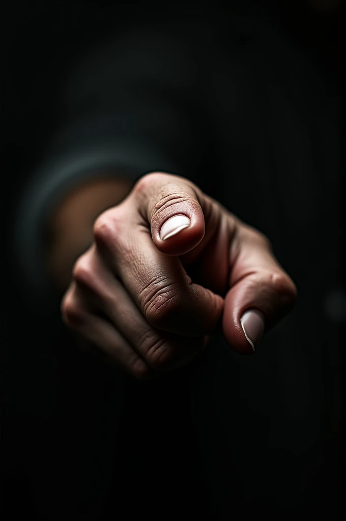 A hand pointing at you