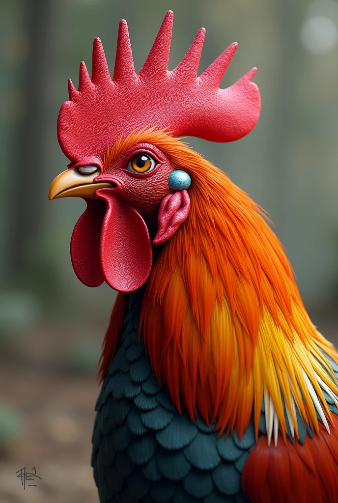 realistic rooster