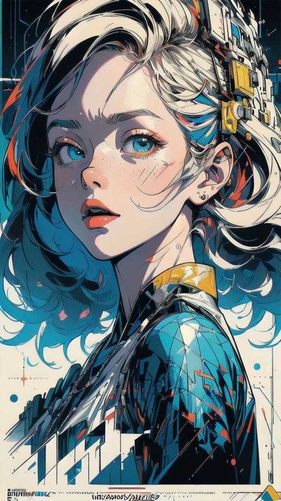 (((masterpiece, highest quality))),(((solo:1.2))),(((1girl:1.2))),32k wallpaper, very detailed, poster, vintage science fiction,(((((geometric cinematic movie poster))))), (bauhaus), shape,(((abstract))),(mid century modern),movie poster,(((((portfolio))))),(((((Close-up))))),(((((bust up))))),((((more various angle)))),(((highlight))),((((heterochromia)))),(((complete. detailed face))),(((Extremely talented))),(((((most complecated machine))))),(((((unlimited mechanic Workaholic))))),(((Absolutely detailed Mighty machines background))),(((Geiger counter))),(((Beautiful vibrant color scheme))),(((mouth wide open)))