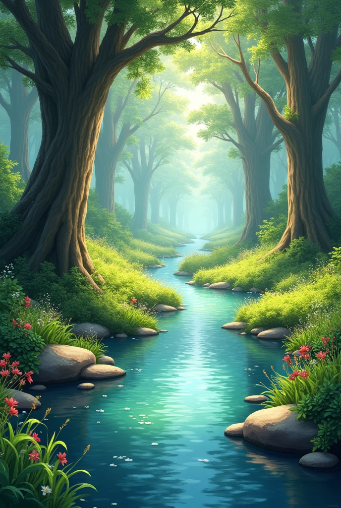 Stream with tree