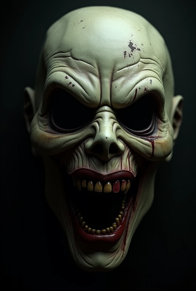 Scary Mask A close-up of a terrifying or enigmatic mask, something that reminds you of horror movies
