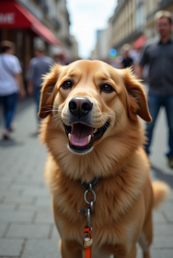 Smirk, horny, Feral dog, female , canine pussy, vaginal juices, facesitting, human, on the street, in public, everyone watching