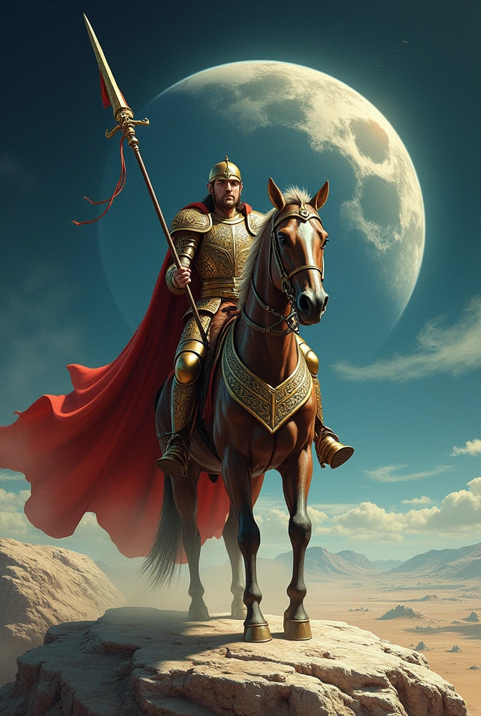 Saint George on the moon