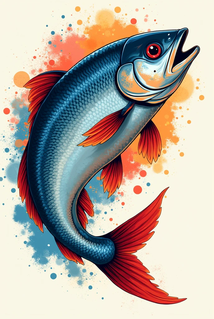 give me a logo" cevicheria fatima" but it is striking that it is related to ceviche, fish colors like blue, red, orange