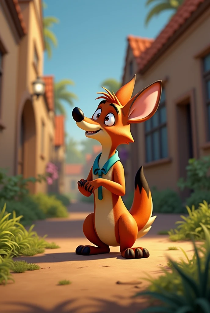 a scene from disney zootopia in the style of the classic animation