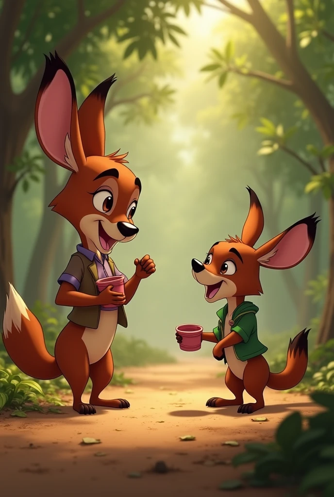 a scene from disney zootopia in the style of the classic animation 