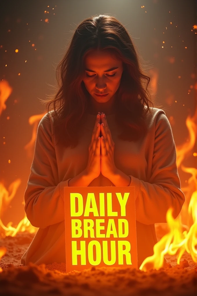 Congratulations praying with " DAILY BREAD HOUR " on the screen full of fire