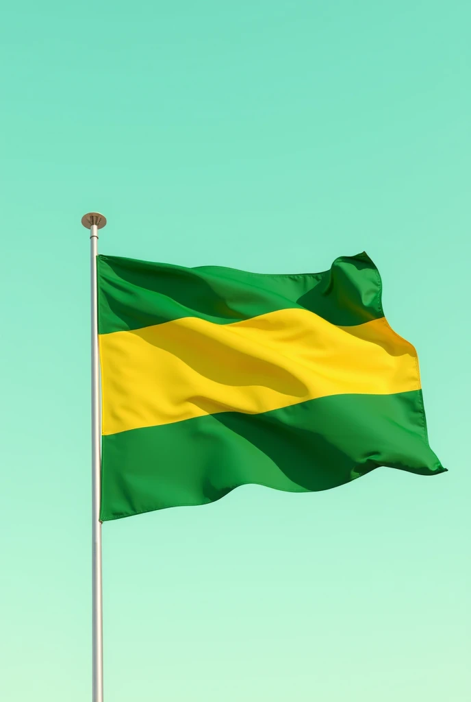 Green and yellow striped flag 