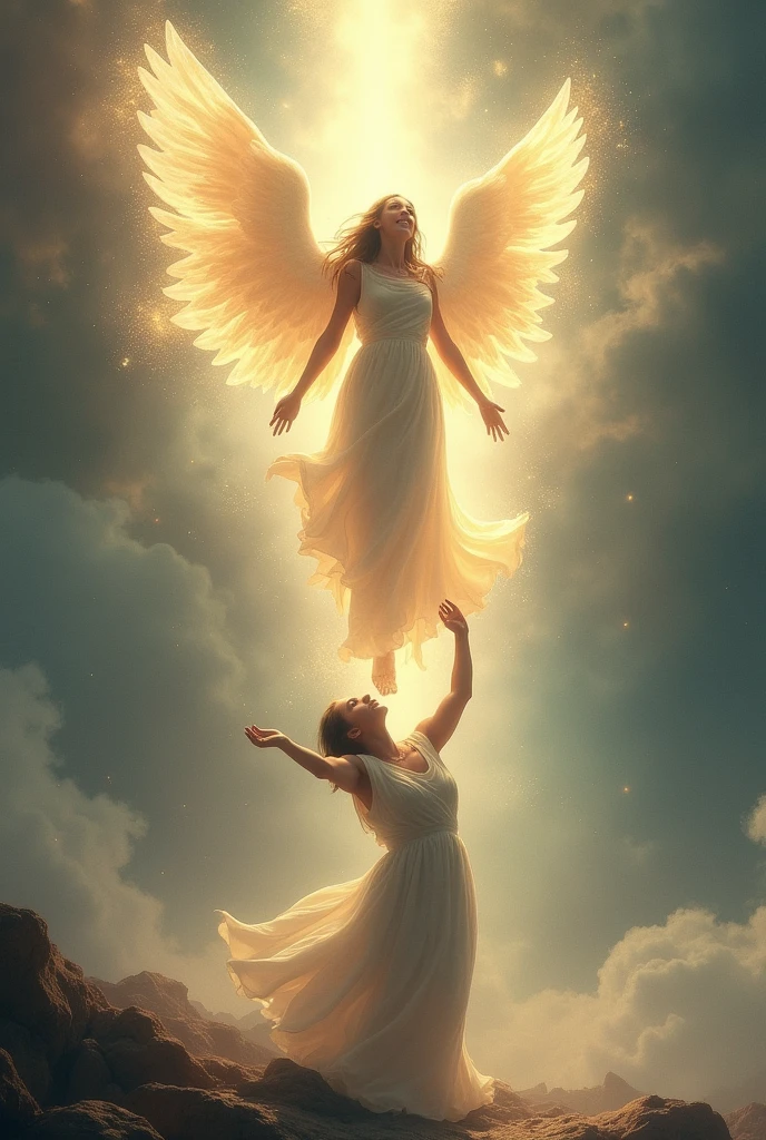God putting someone on their feet