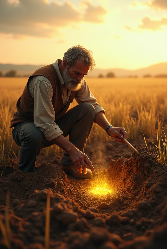 Treasure in the plowed field