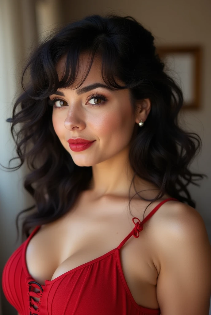 chubby black hair brunette
