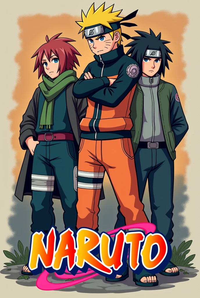 CREATE A TYPE LOGO THAT HAS YOSHI, KIRBIN AND NARUTO. THE COMPANY IS CALLED MECHA MOCHA 
