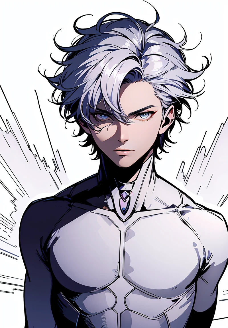 (best qualityer, outline:1.2), semi realistic, 1 boy, Create an image of a powerful, otherworldly entity called '全能 (all mighty) Ialdabaoth', positioned at the center of a rotating cosmic vortex. This being exudes an aura of invincibility, with a majestic and imposing presence that extends across multiple dimensions. Ialdabaoth is adorned in intricate, shimmering armor that reflects the stars, with ethereal, energy-like tentacles extending from its back. His eyes shine with a bright, otherworldly light, and the environment around him warps under his immense power. The background is a mesmerizing mix of deep space and ever-shifting dimensional rifts., showing its multidimensional nature. The scene should convey a sense of awe and cosmic power, with rich, vibrant colors and detailed textures that capture the grandeur of the character and the cosmic chaos around him.