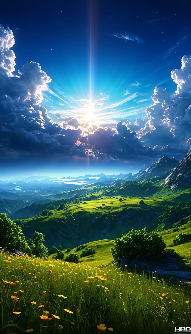summer sky,photorealistic,highly realistic,extreme details,breathtakingly realistic,high contrast realism,high saturation realism,vibrant colors,dramatic lighting,captivating landscape,compelling storytelling,atmospheric scene,mesmerizing visuals,intricate details,strong emotions,celestial beauty,dreamlike world 32K UHD