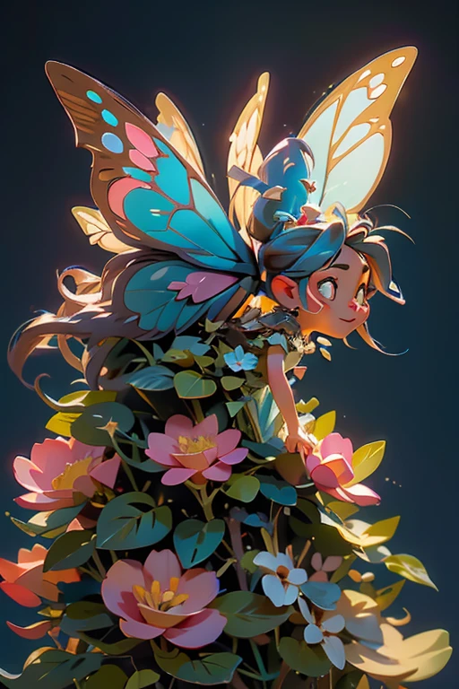 women, fairy, , with a dress, flying with effort 