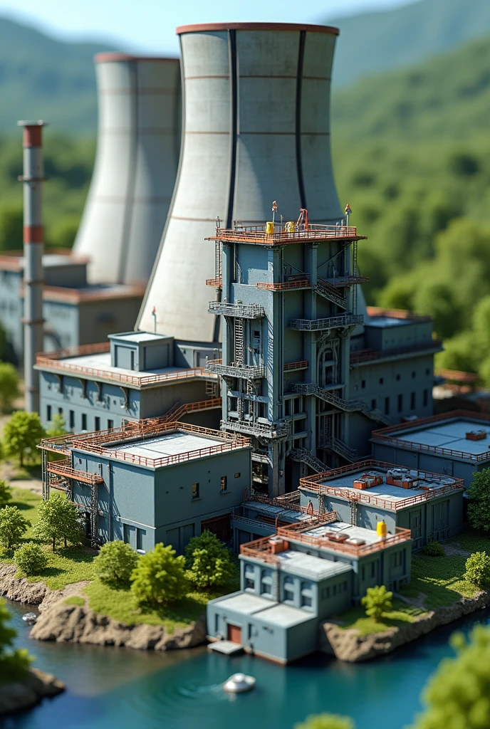 A model of the Angra nuclear power plant 