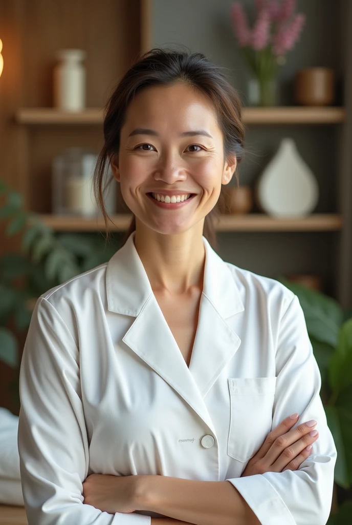 Holistic salon therapist、50-year-old women、