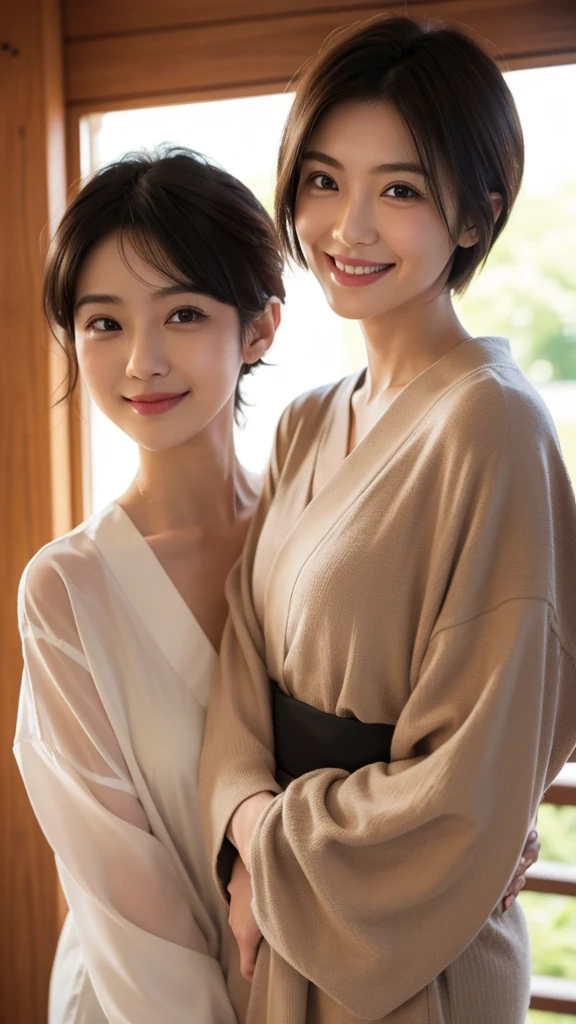 Japanese、clear、Charming smile、Too much exposure、Age 25、short hair