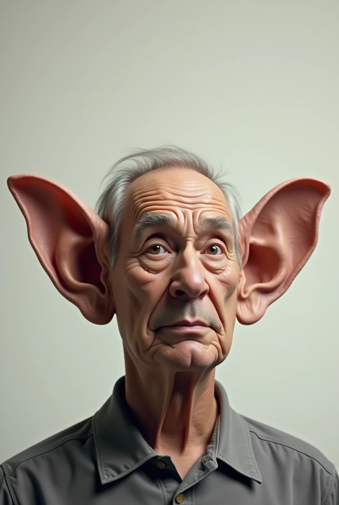 A man with the biggest ear in the world I said but the biggest in the world but the biggest