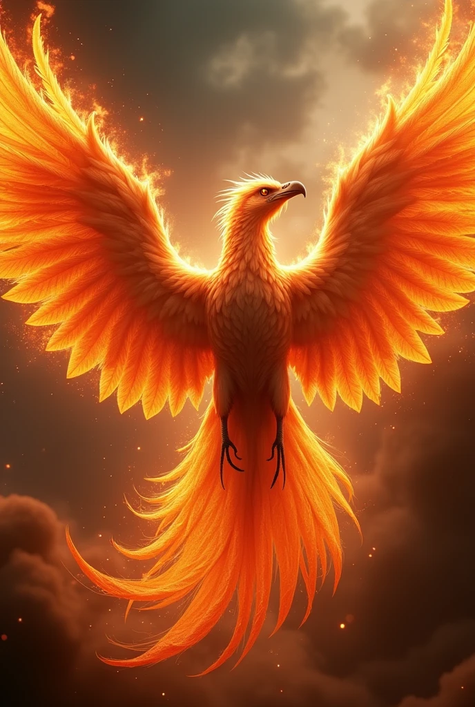 a majestic and imposing mythological phoenix bird, with flaming wings spread and a triumphant pose, dramatic lighting, cinematic, hyper detailed, 8k, photorealistic, vibrant colors, dramatic lighting, volumetric fog, intricate feather textures, powerful gaze, muscular body, photorealistic, highly detailed, award winning digital art