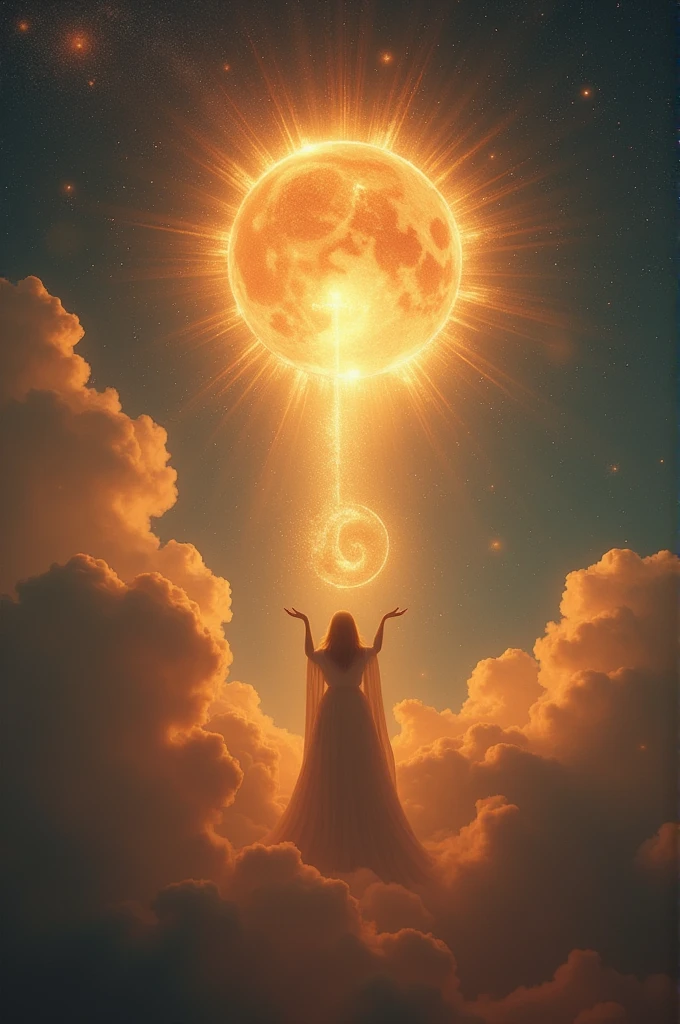 "Daily bread hour at 2am" on the sky with fire