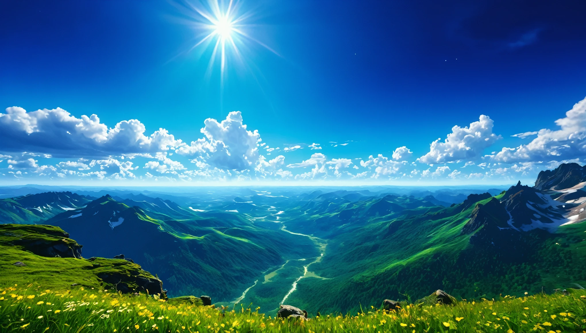 summer sky,photorealistic,highly realistic,extreme details,breathtakingly realistic,high contrast realism,high saturation realism,vibrant colors,dramatic lighting,captivating landscape,compelling storytelling,atmospheric scene,mesmerizing visuals,intricate details,strong emotions,celestial beauty,dreamlike world 32K UHD