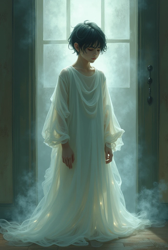 A boy who is half human and half ghost