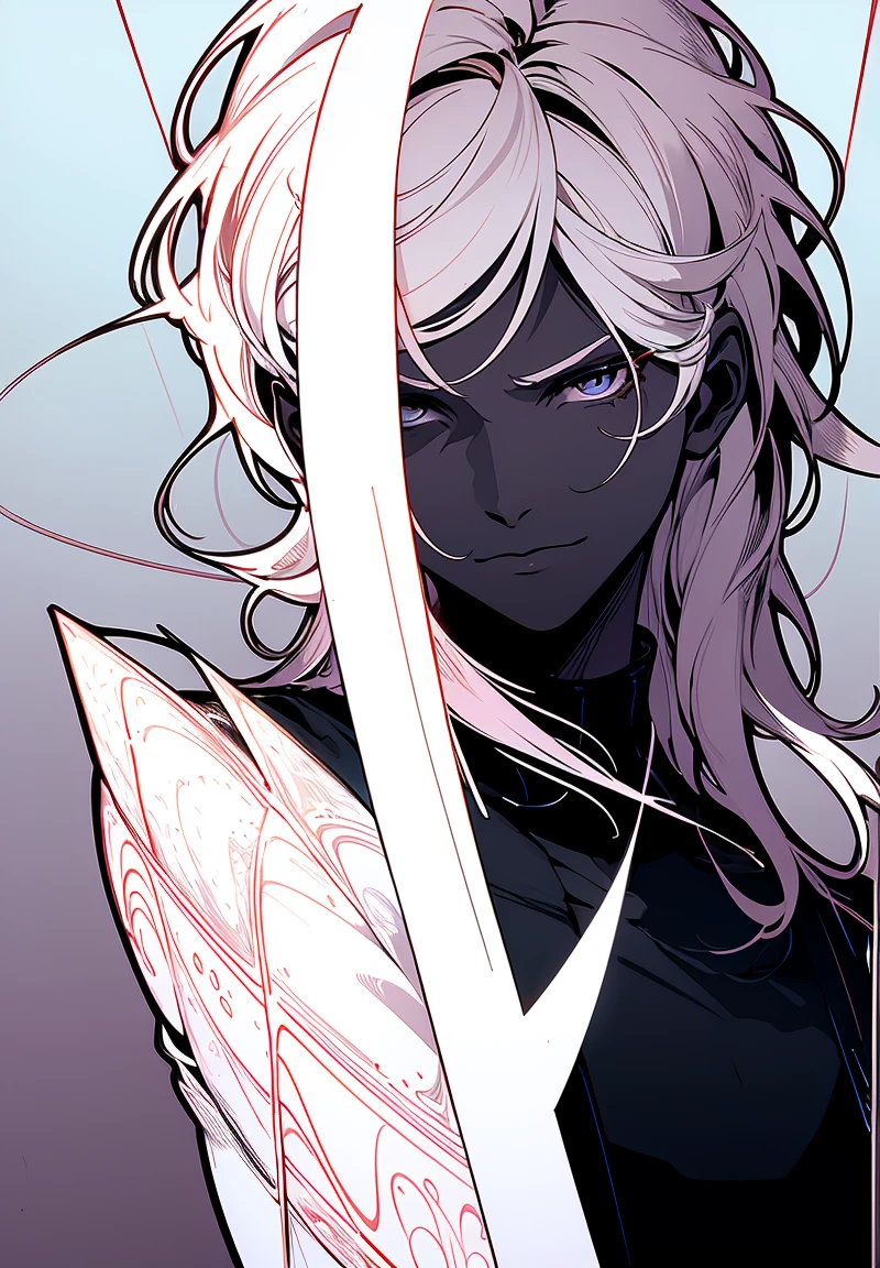 (best qualityer, outline:1.2), semi realistic, 1 men,a powerful, otherworldly entity called '全能 (all mighty) Ialdabaoth', flying, positioned at the center of a rotating cosmic vortex. This being exudes an aura of invincibility, with a majestic and imposing presence that extends across multiple dimensions. Ialdabaoth is adorned in intricate, shimmering dark armor that reflects the stars, armor black, with ethereal, energy-like tentacles extending from its back, eyes shine bright, and the environment around him warps under his immense power, Grinning, long black hair, The background is a mesmerizing mix of deep space and ever-shifting dimensional rifts., showing its multidimensional nature.