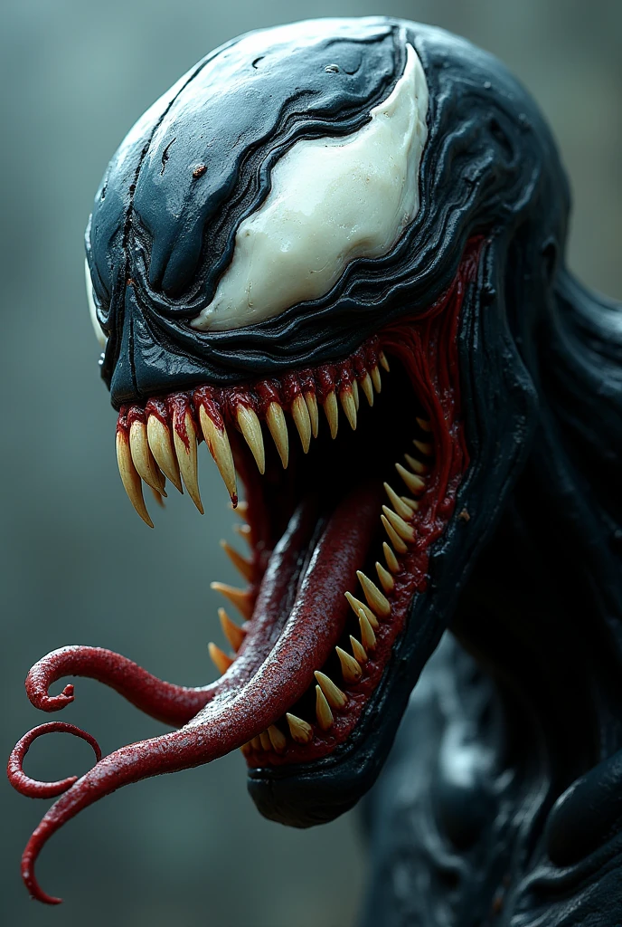 Marvel&#39;s zombie Venom face decomposing 