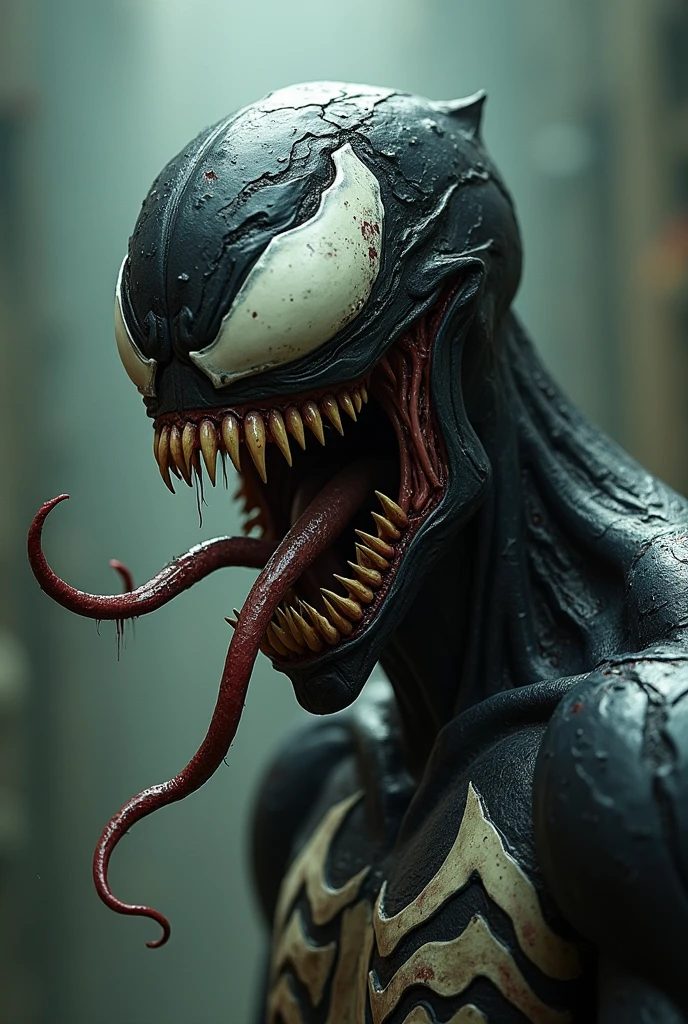 Marvel&#39;s zombie Venom face decomposing 