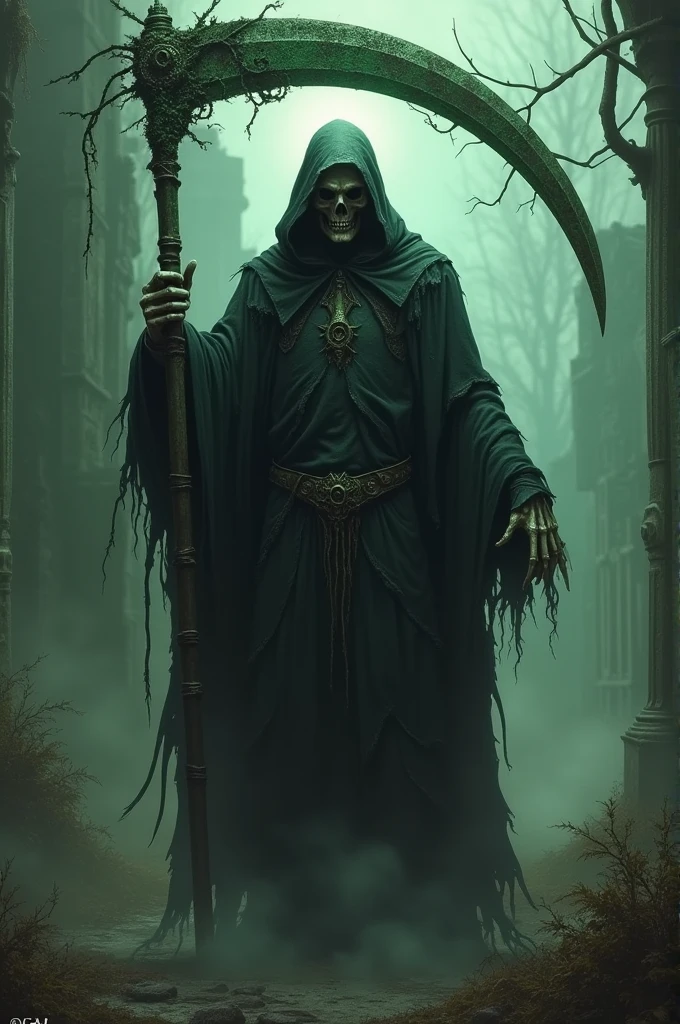 Create a character that uses a scythe with poison power
