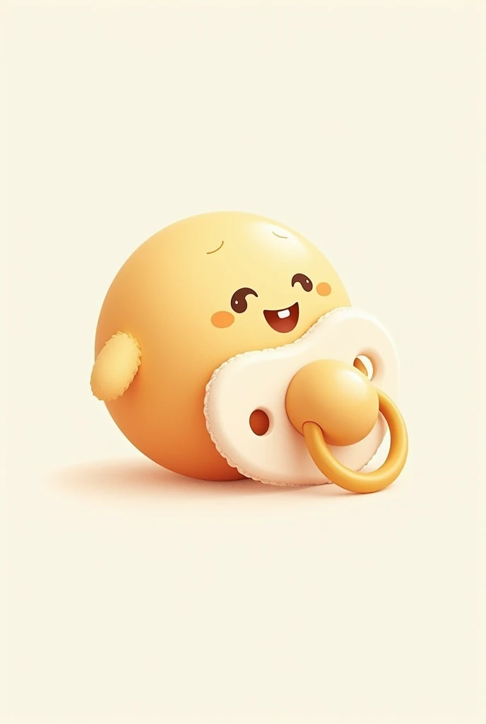 Logo with a ball and a pacifier