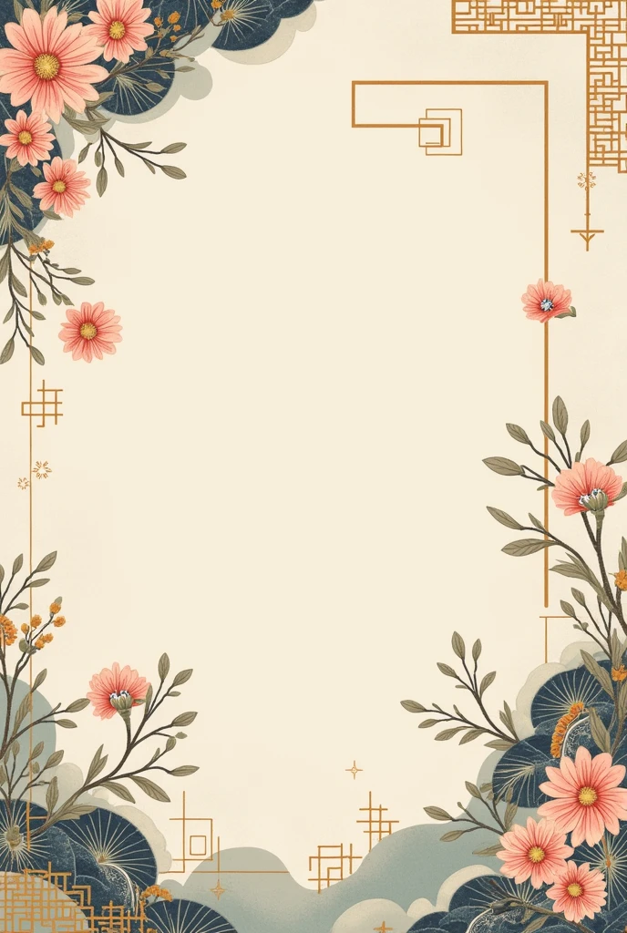 Japanese decorations for walls with nothing next to them, only the wall is visible, as a printable wall decoration