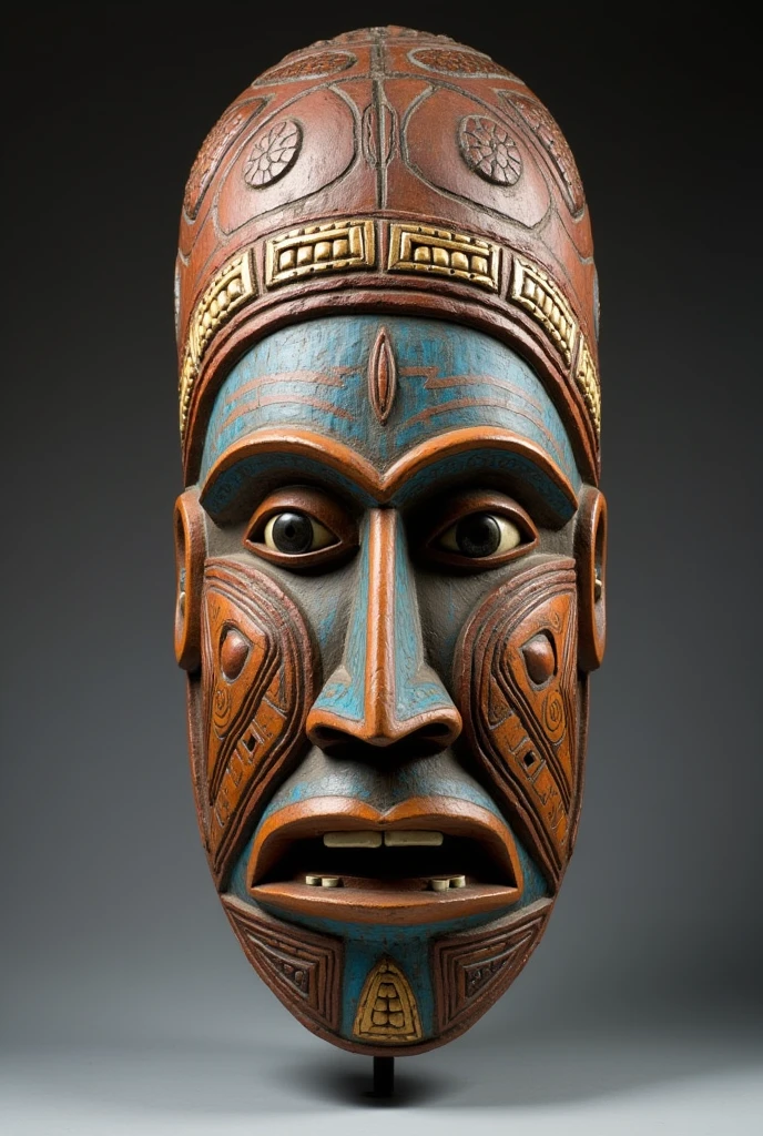 Malangan mask of new ireland province of papua new guinea