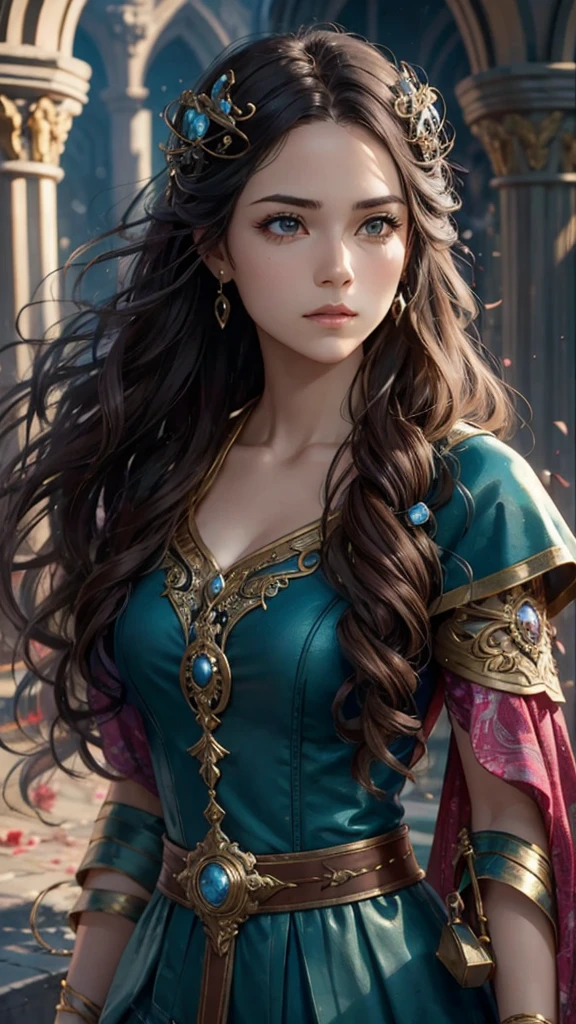 Woman with a calm and serene expression