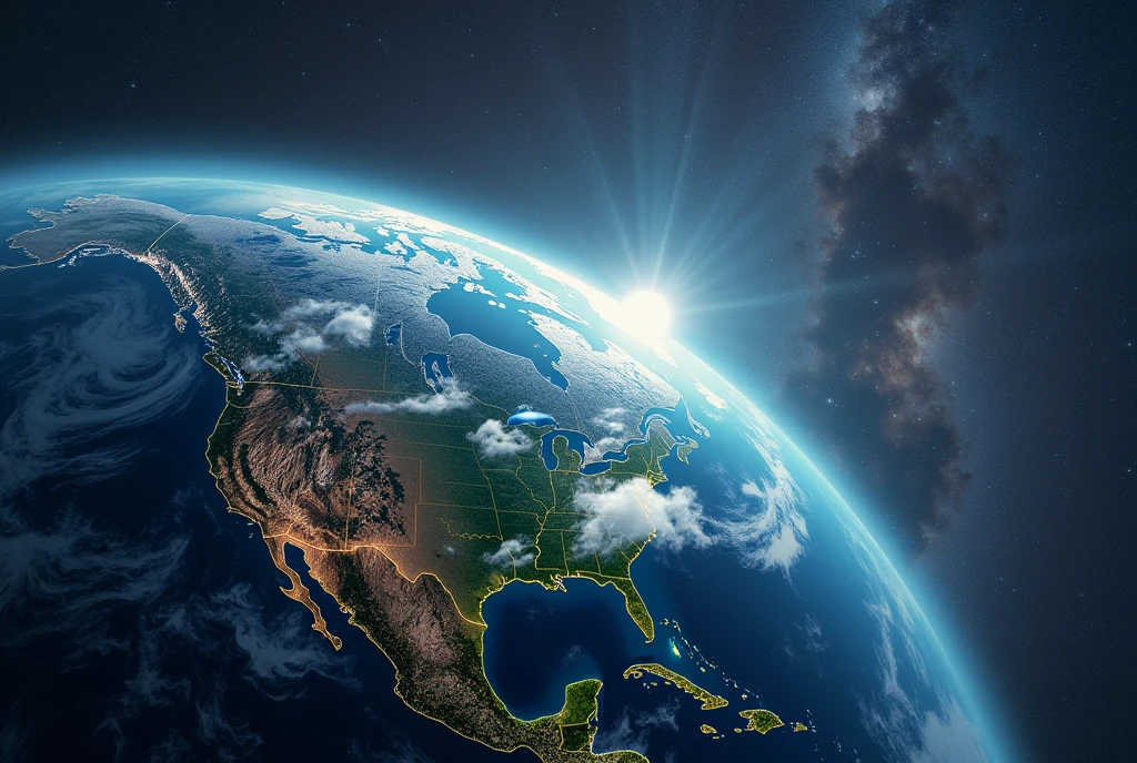 Three-dimensional world，planet Earth，Show the future educational landscape, Virtual classrooms are available, Mentor of Wisdom, and the potential for interstellar learning. 8k