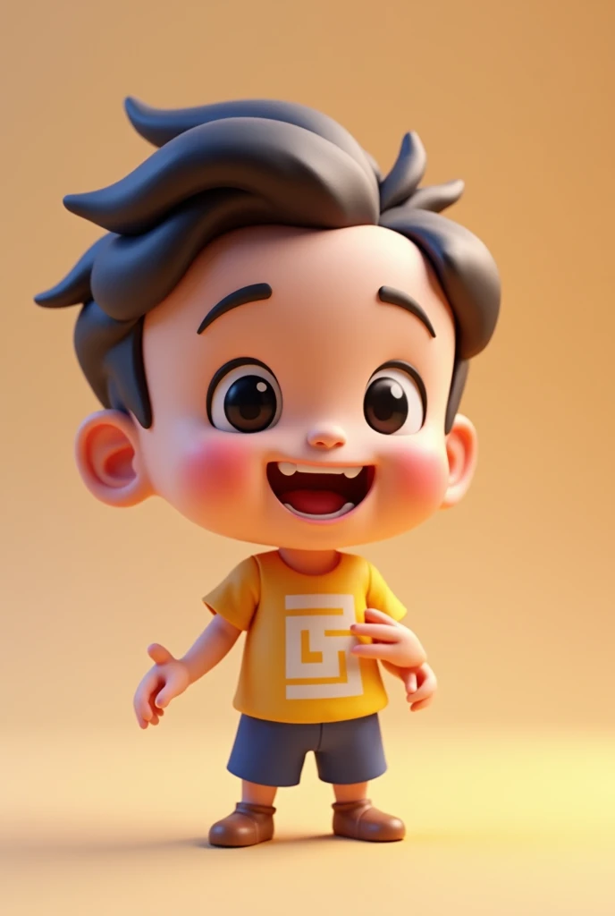 smiling 3d chibi
