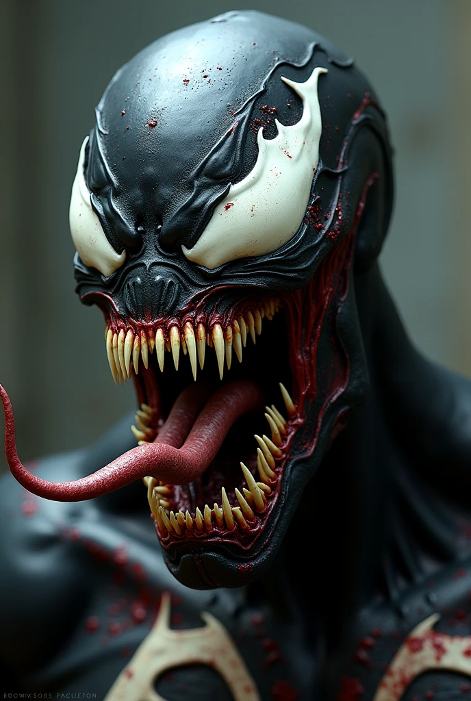 Marvel Venom zombie decomposing front face 