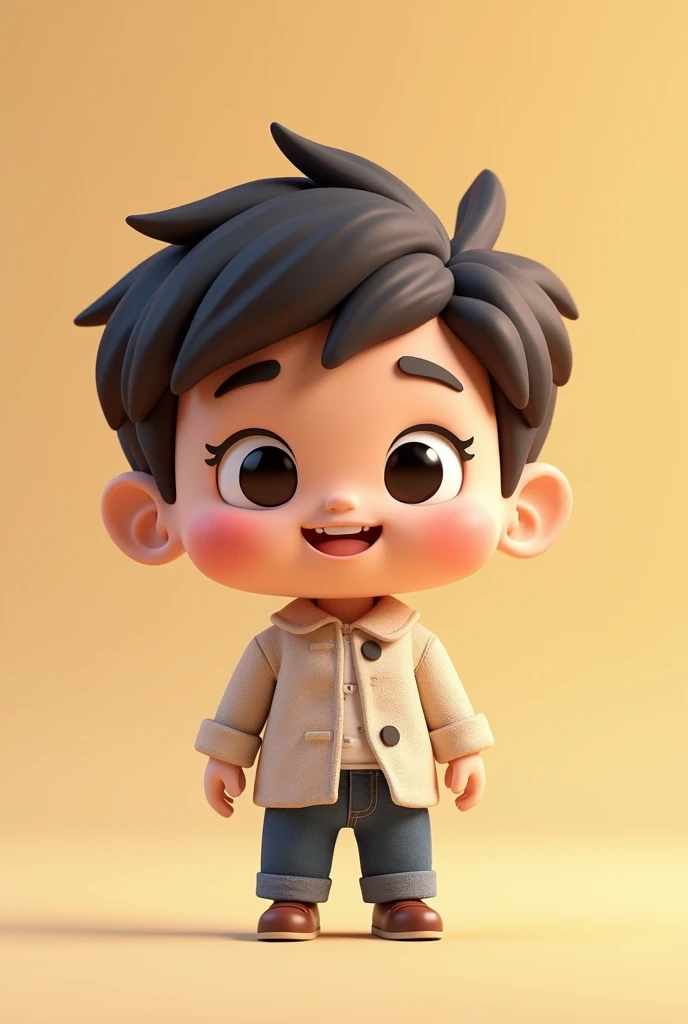 smiling 3d chibi