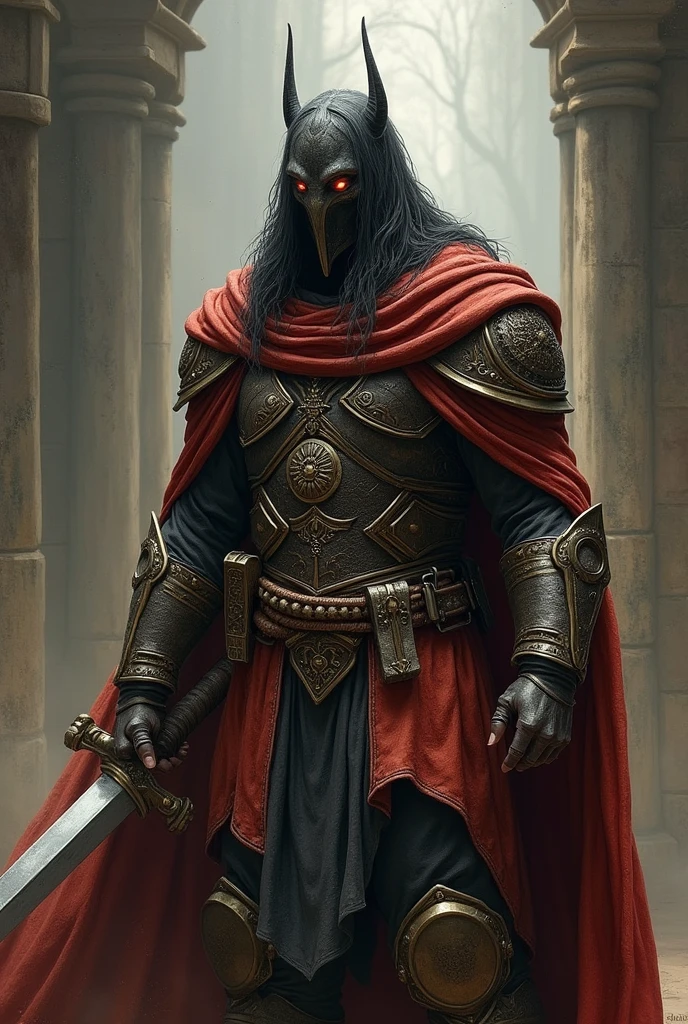 um barbaro com uma alabarDa estilo rpg De D&D