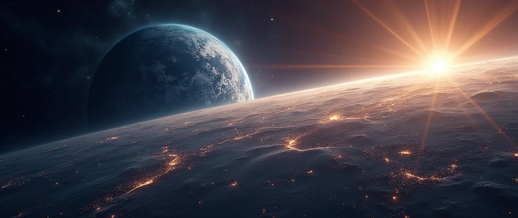space image, Three-dimensional world,planet ,Show the future space scenario, Mentor of Wisdom, and the potential for interstellar learning. 8k, space image