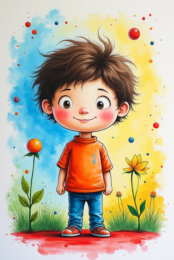 Drawing of a child made by a child