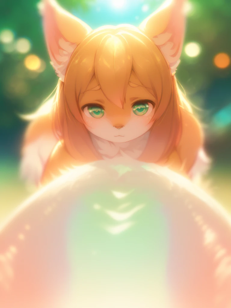 (Sumilux f1.4 24mm , low Latitude old color negative film , cross process , (bokeh), Long exposure , blur , flare, chromatic aberration , soft focus, (Shallow focus) , soft glow , Maximum aperture, high Key , Transparent depiction , Tyndall:1.3) , Fluffy woman , Fluffy foam on private parts , squat