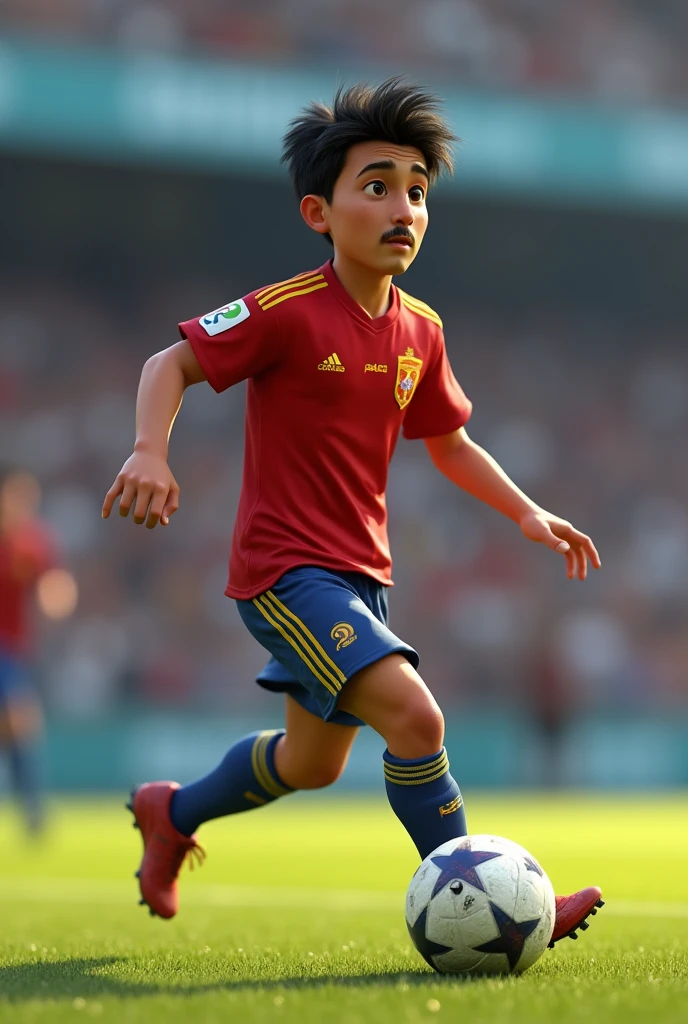 Created a player age 12 footballer bib 7 penati text called AFQRONALDO 