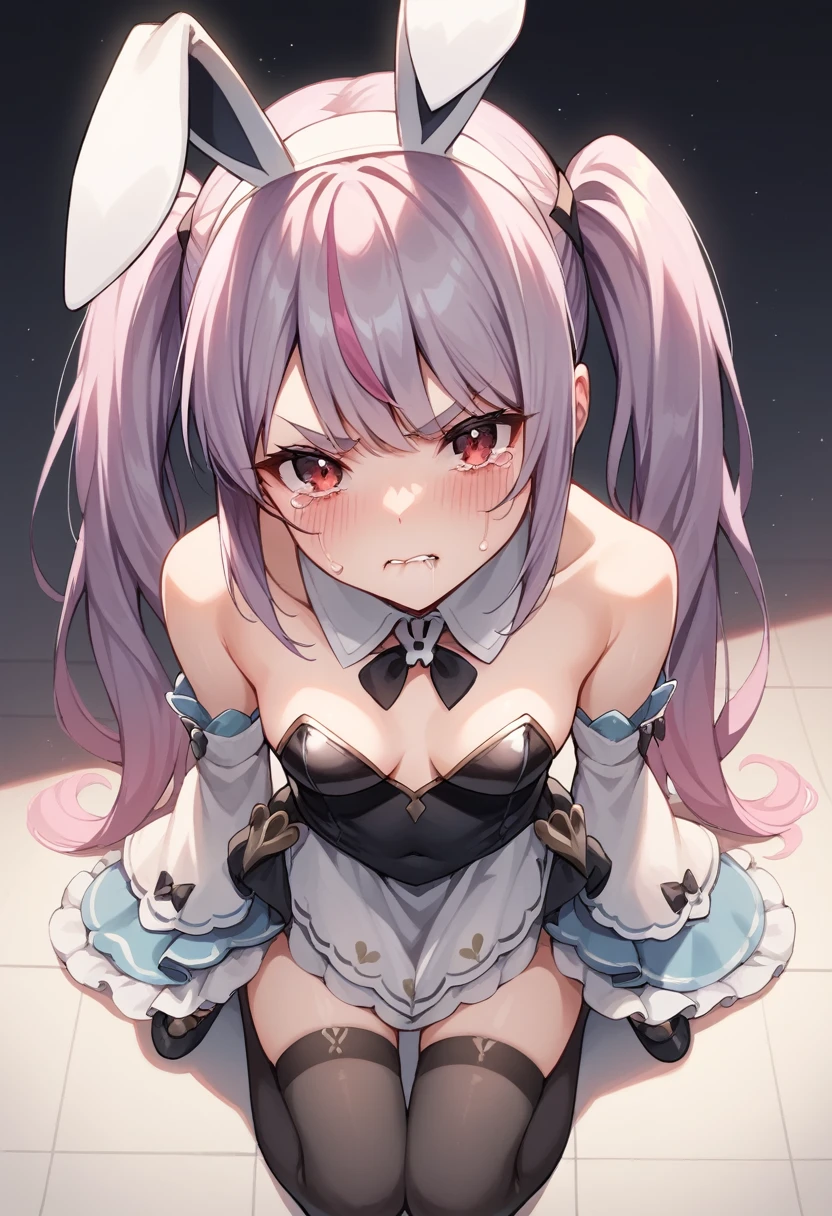 NSFW,Krul Tepes、Red eyes、Flat Chest、Long Hair、Pink Hair、Two Side Up、hair ornaments,(Perfect hands),(Perfect Anatomy),(masterpiece),(highest quality),Embarrassed,blush,(orgasm:1.5),(Ecstasy face:1.8),(Sweat:1.5),Open your mouth、Sticking out tongue,Leg spread,Lift your butt,(Feeling exhausted:1.5),Trembling,(One man:1.5),(Having sex:1.5),Love Hotel,Luxury Room,(Sweat:1.5)